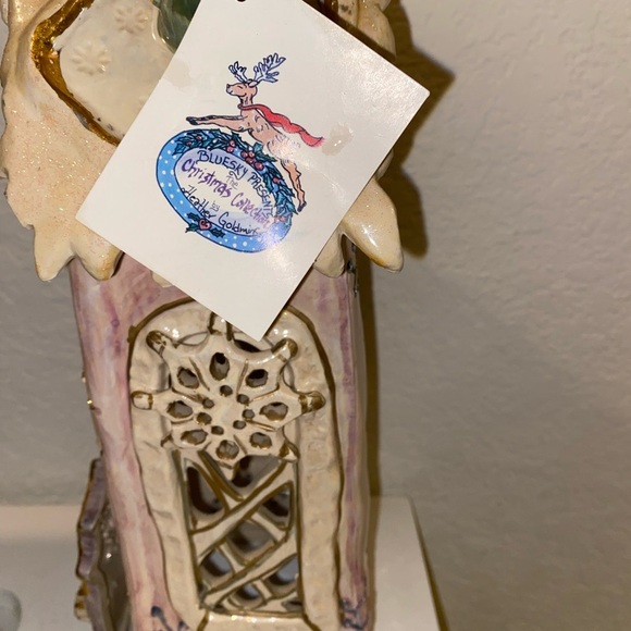Christmas Vintage Snowflake Tower House Heather Goldminc Ceramic Art Clayworks - Picture 9 of 16